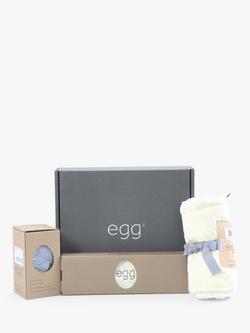 egg Blanket, Mattress Topper & Carrycot Sheet Gift Pack, Cream