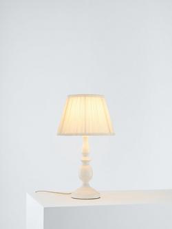 John Lewis Carlita Table Lamp, Distressed Ivory, Distressed Ivory