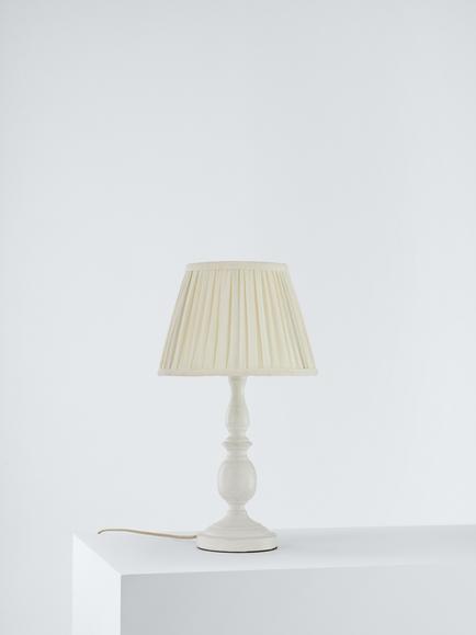 John Lewis Carlita Table Lamp, Distressed Ivory - view 2, Distressed Ivory