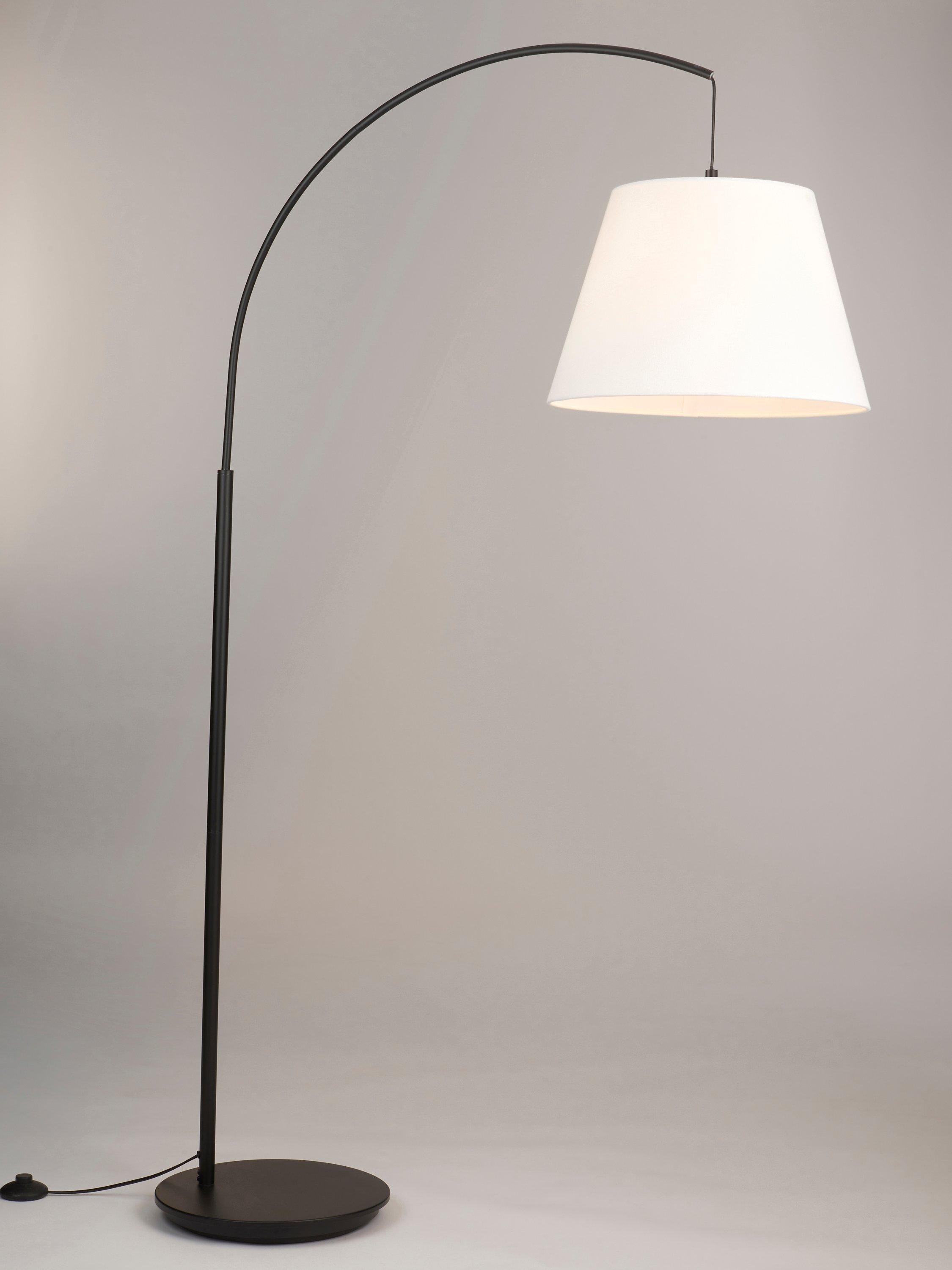 John Lewis Metal Arc Floor Lamp Base Matt Black
