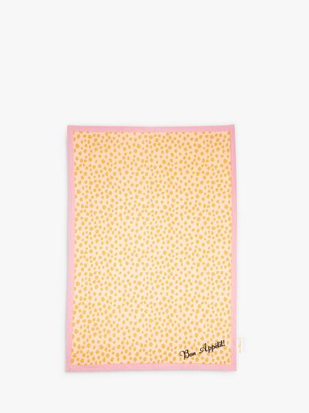 Yvonne Ellen Lobster & 'Bon Appetit' Cotton Tea Towels, Set of 2, Multi - view 2, Multi