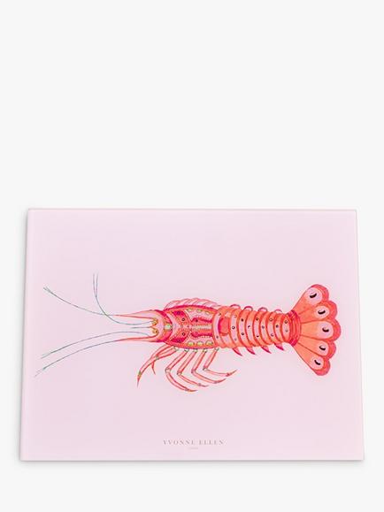 Yvonne Ellen Lobster Kitchen Worktop Saver, Pink/Red - view 2, Multi