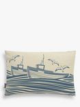 Mini Moderns Whitby Cushion, Washed Denim