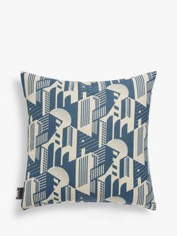 Mini Moderns Bauhaus Cushion, Washed Denim, Washed Denim
