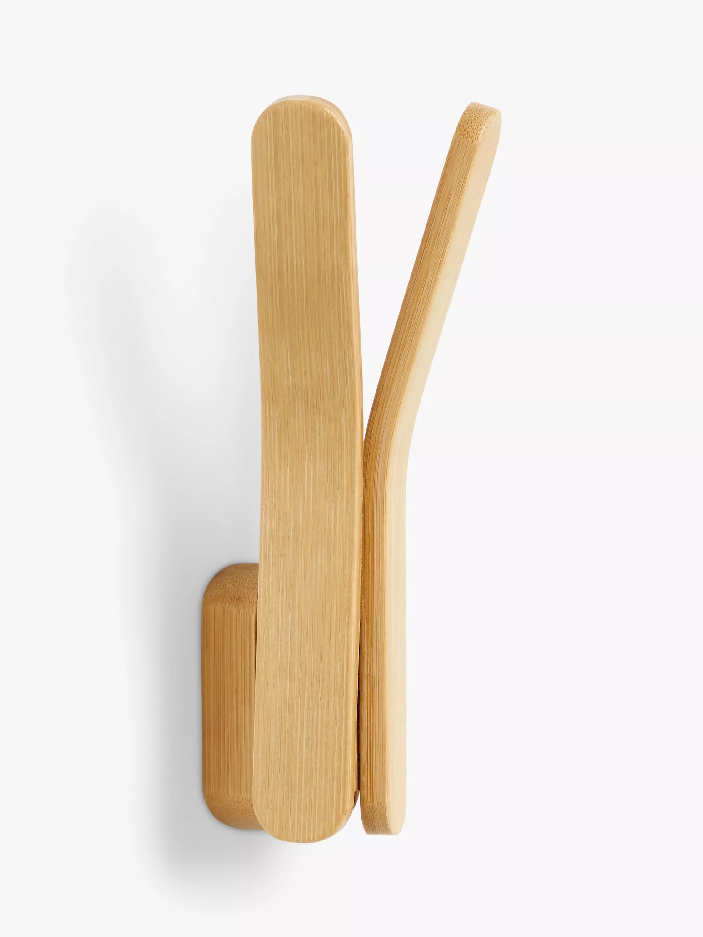 John Lewis Bamboo Double Coat Hook Natural