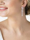 Ivory & Co. Islington Cluster Crystal Drop Earrings, Silver