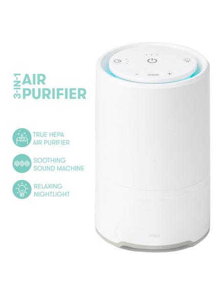 Fridababy 3-In-1 Air Purifier with Sound Machine & Nightlight, White