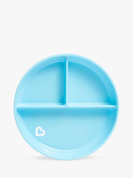 Munchkin Divided Suction Plate, Blue, Blue