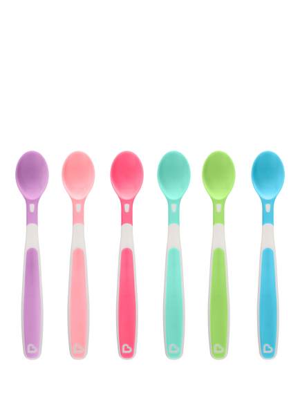 Munchkin Soft Tip Infant Spoons, Set of 6, Multi, Multi