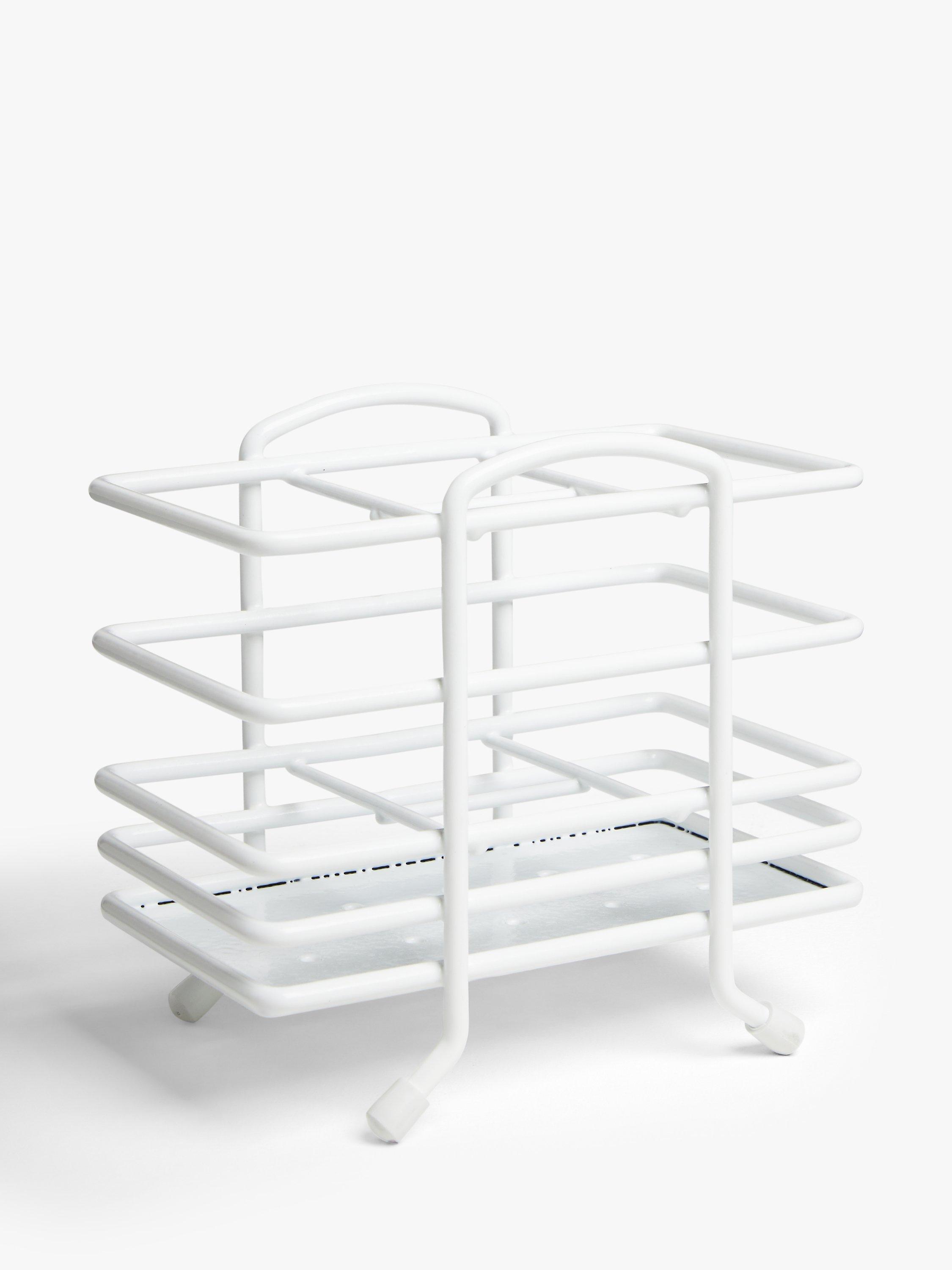 John Lewis ANYDAY Wire Cutlery Basket, Grey
