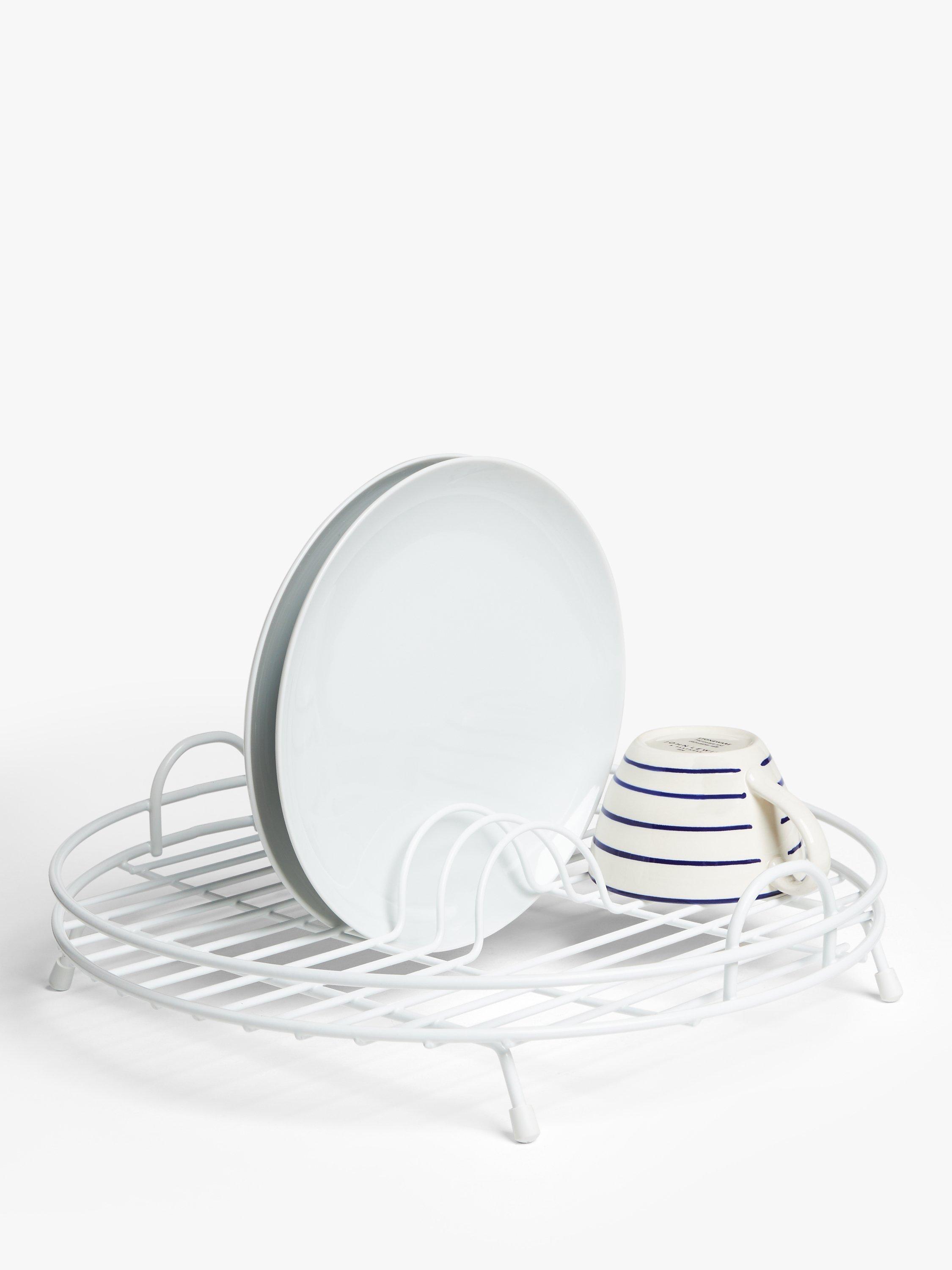 John Lewis Circular Dish Drainer White