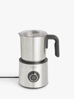 John Lewis Milk Frother, Black/Silver, Black/Silver