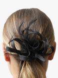 Jon Richard Small Hair Clip Fascinator, Black