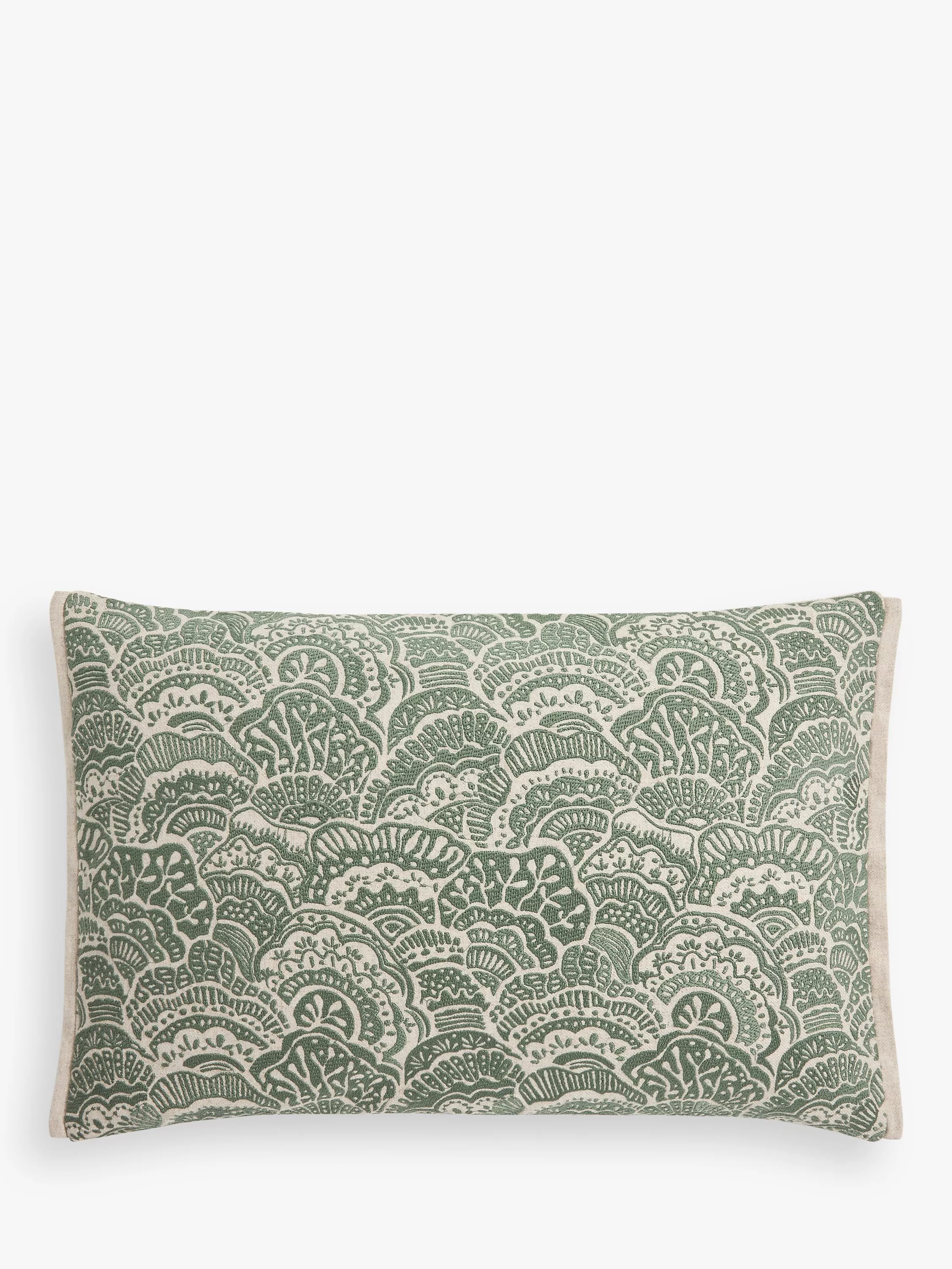 John Lewis Beatrix Cushion Myrtle Green