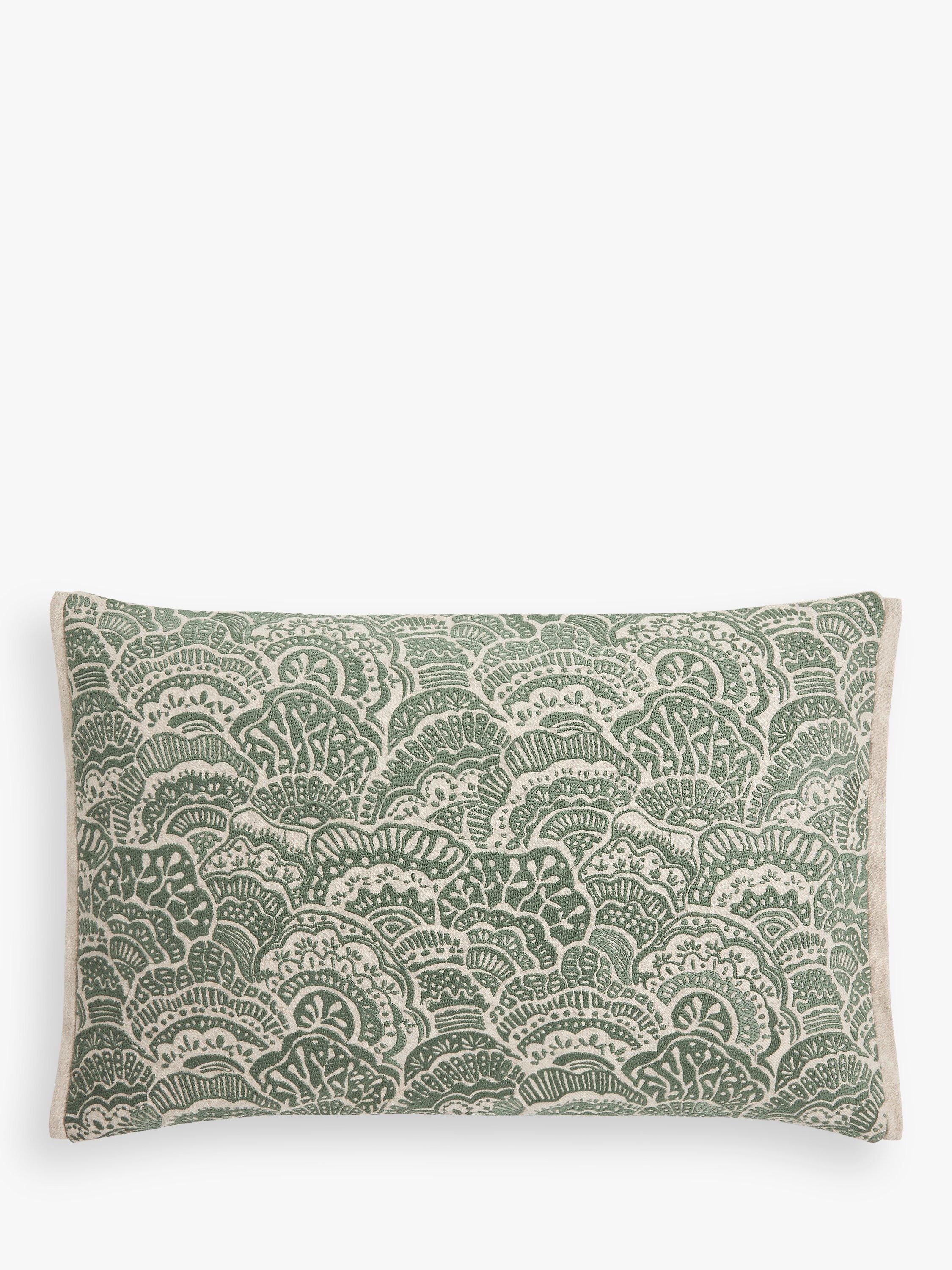 John Lewis Beatrix Cushion Myrtle Green