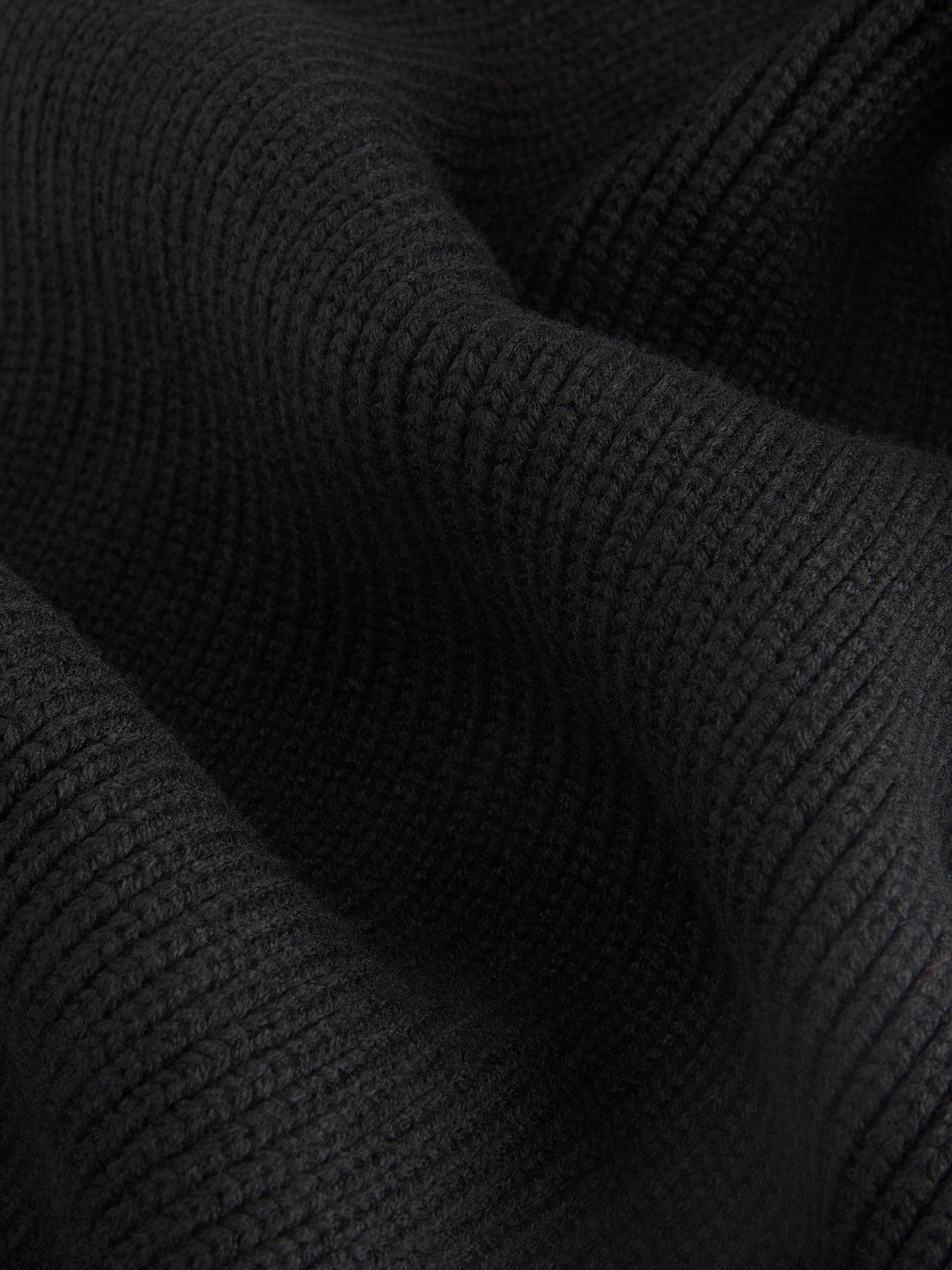 Product image 3 of 4, which shows John Lewis ANYDAY Knitted Scarf, Jet Black