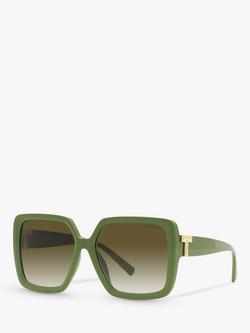 Tiffany & Co TF4206U Women's Square Sunglasses, Khaki, Khaki