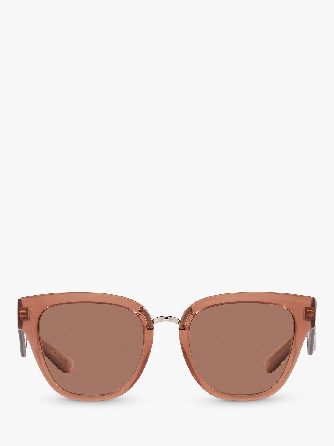 Product image 3 of 11, which shows Dolce & Gabbana DG4437 Women's Butterfly Sunglasses, Fleur Caramel