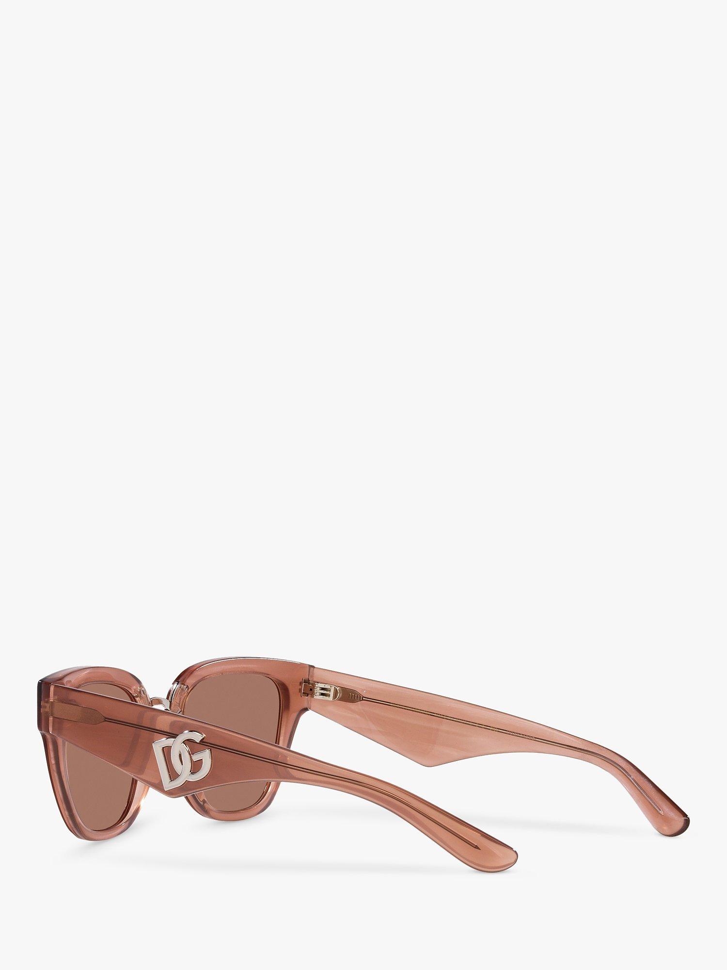 Product image 5 of 11, which shows Dolce & Gabbana DG4437 Women's Butterfly Sunglasses, Fleur Caramel