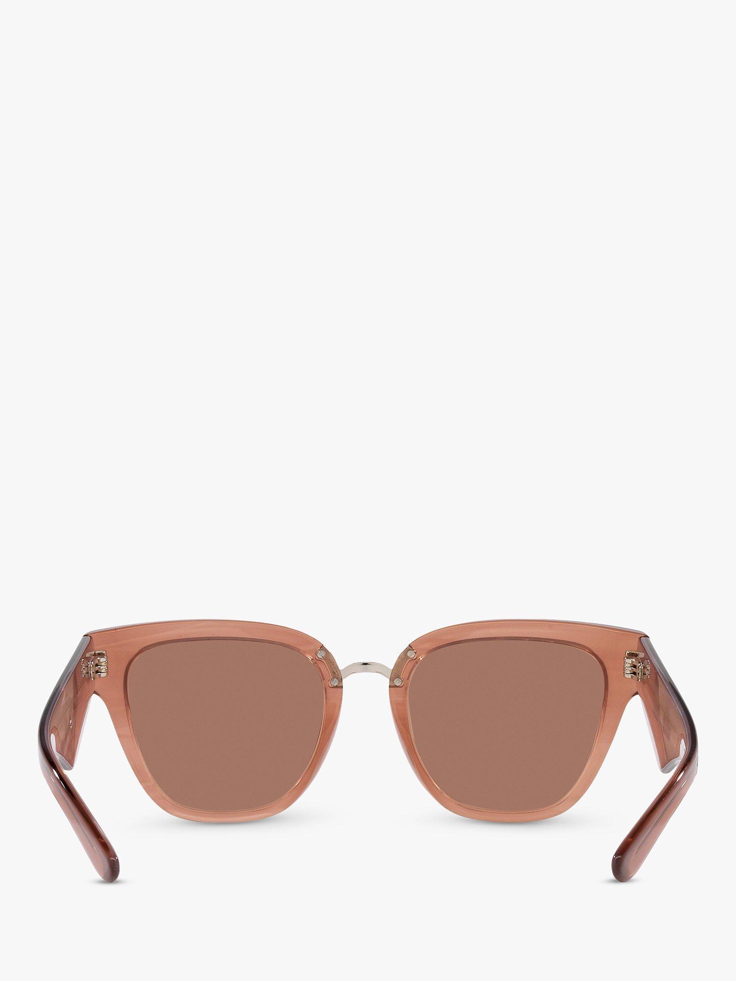 Product image 7 of 11, which shows Dolce & Gabbana DG4437 Women's Butterfly Sunglasses, Fleur Caramel