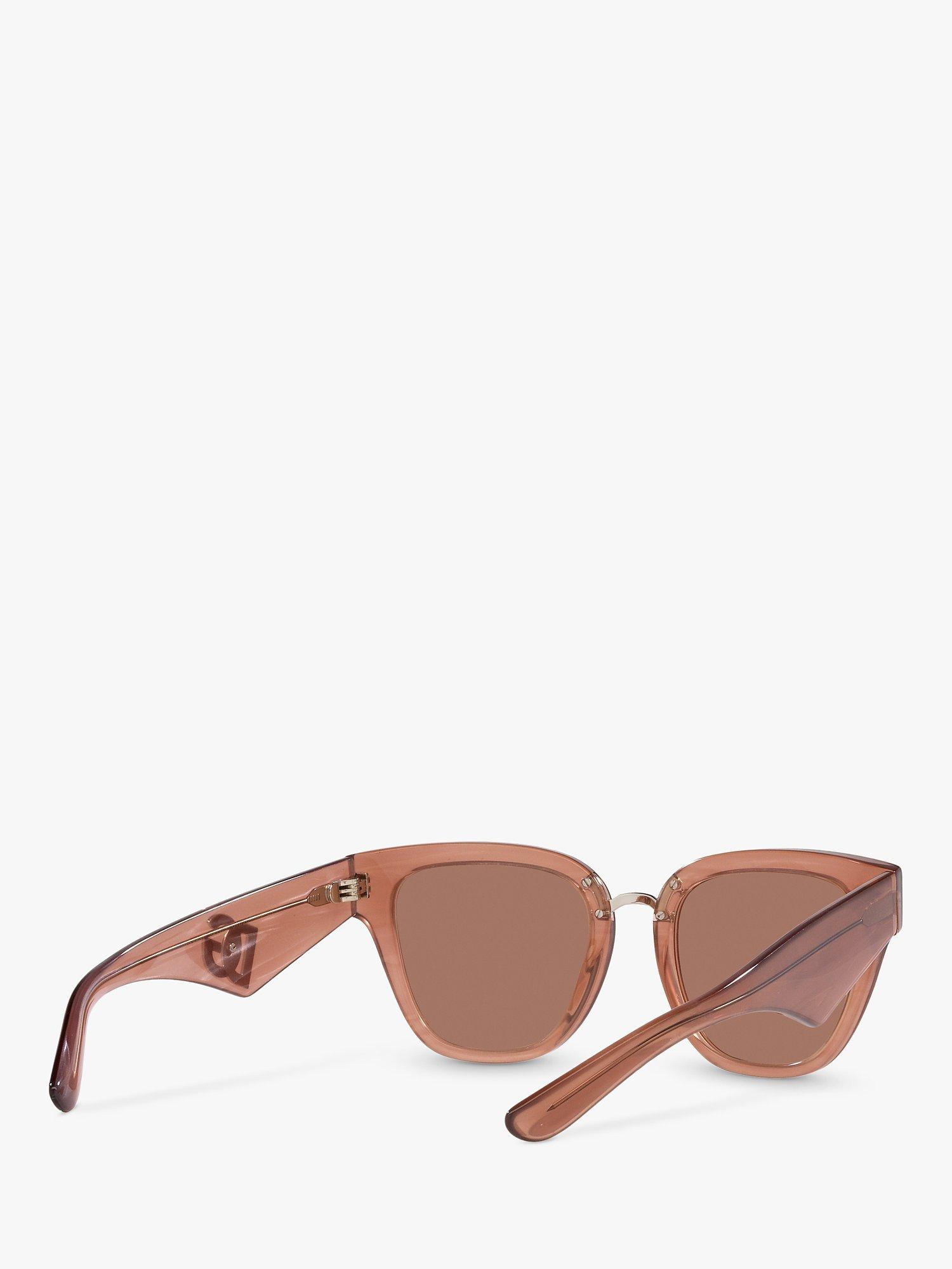 Product image 8 of 11, which shows Dolce & Gabbana DG4437 Women's Butterfly Sunglasses, Fleur Caramel