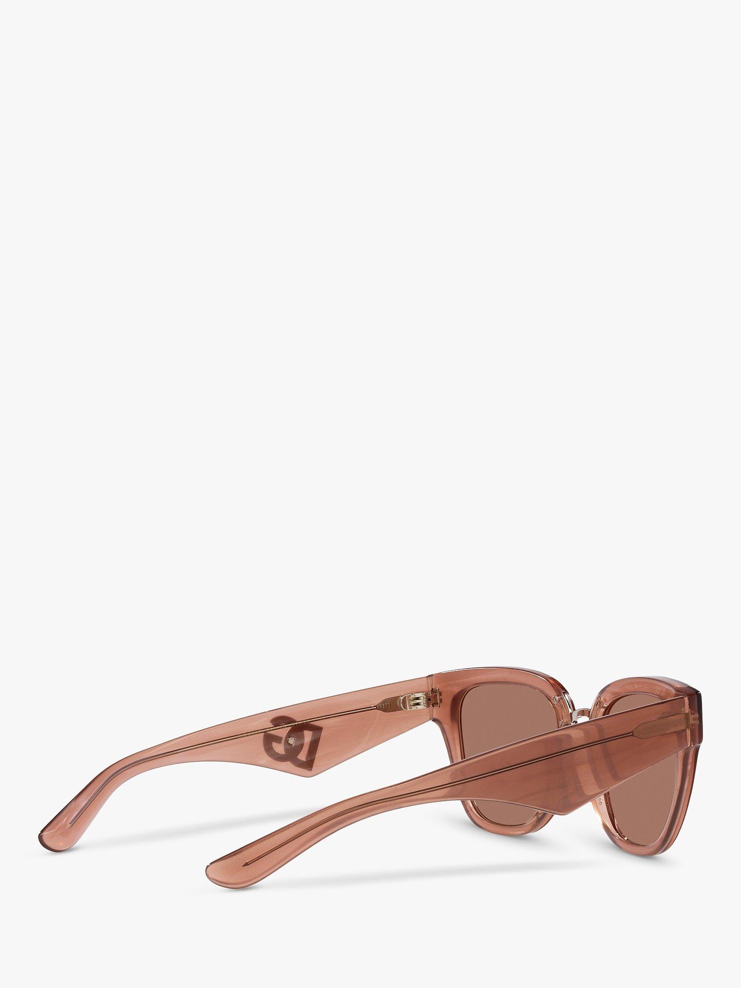 Product image 9 of 11, which shows Dolce & Gabbana DG4437 Women's Butterfly Sunglasses, Fleur Caramel