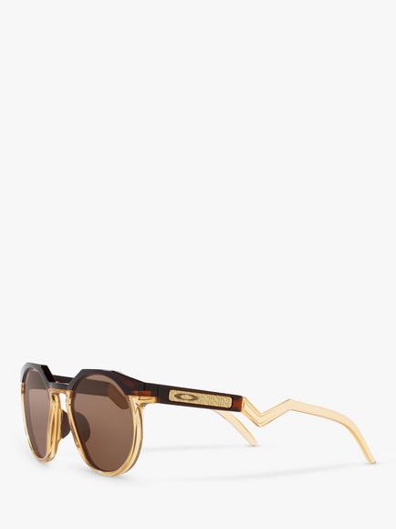Oakley OO9242 Men's Classic Round Sunglasses, Brown - view 2, Brown