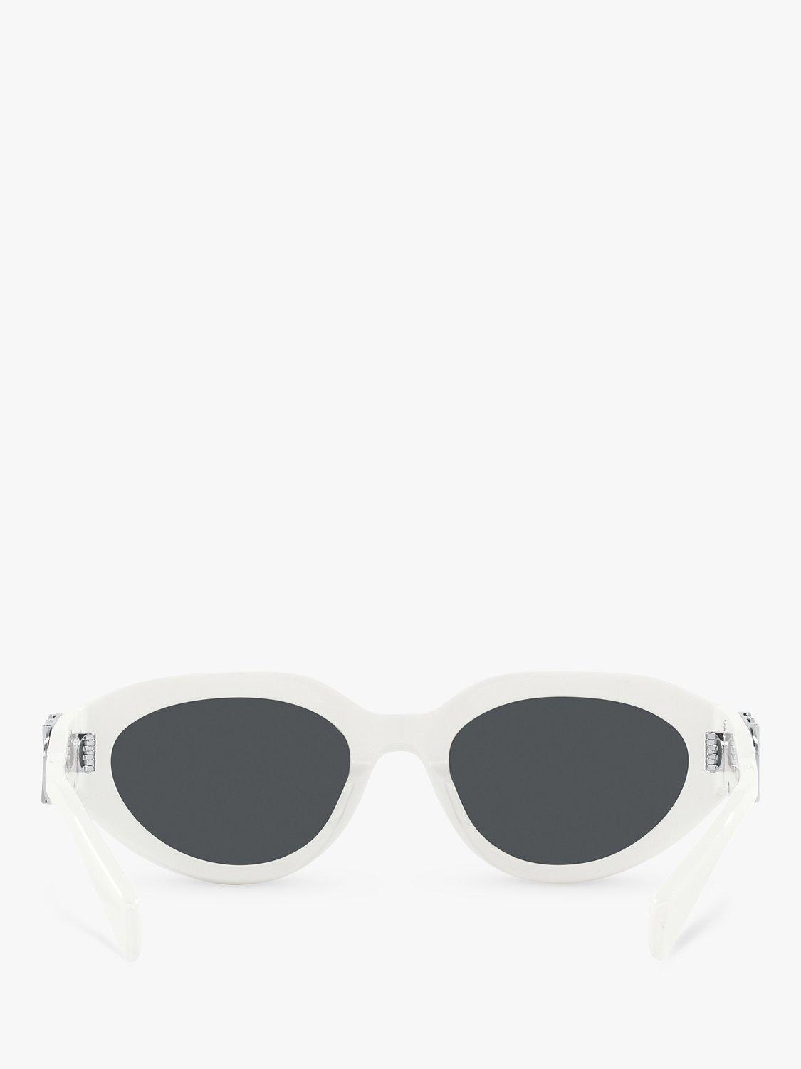 Product image 7 of 11, which shows Michael Kors MK2192 Women's Empire Oval Sunglasses, Optic White