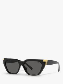 Tiffany & Co Tiffany TF4205U Women's Irregular Sunglasses, Black, Black