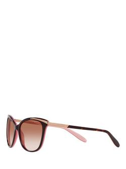 Ralph by Ralph Lauren RA5203 Women's Cat's Eye Sunglasses, Pink/Rose Gold - view 2, Pink/Rose Gold