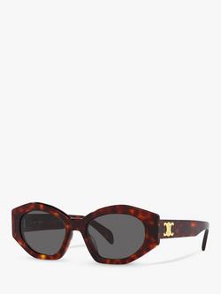 Celine CL000380 Women's Oval Sunglasses, Tortoise Yellow, Tortoise Yellow