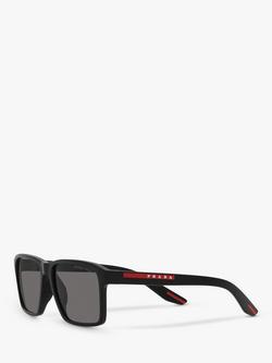 Prada Linea Rosa PS05YS Men's Rectangular Sunglasses, Black - view 2, Black