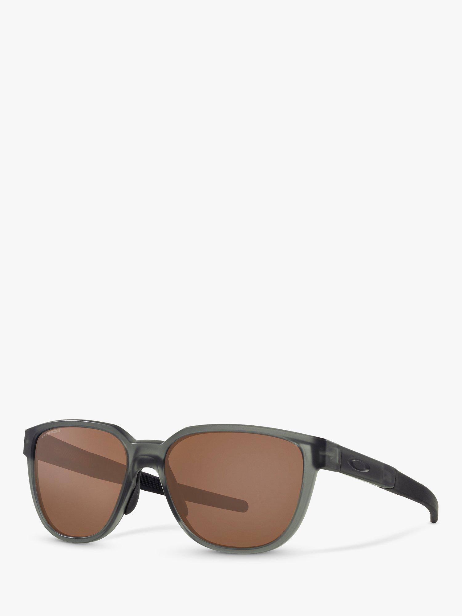 Product image 1 of 11, which shows Oakley OO925 Men's Rectangular Sunglasses, Grey Smoke/Brown