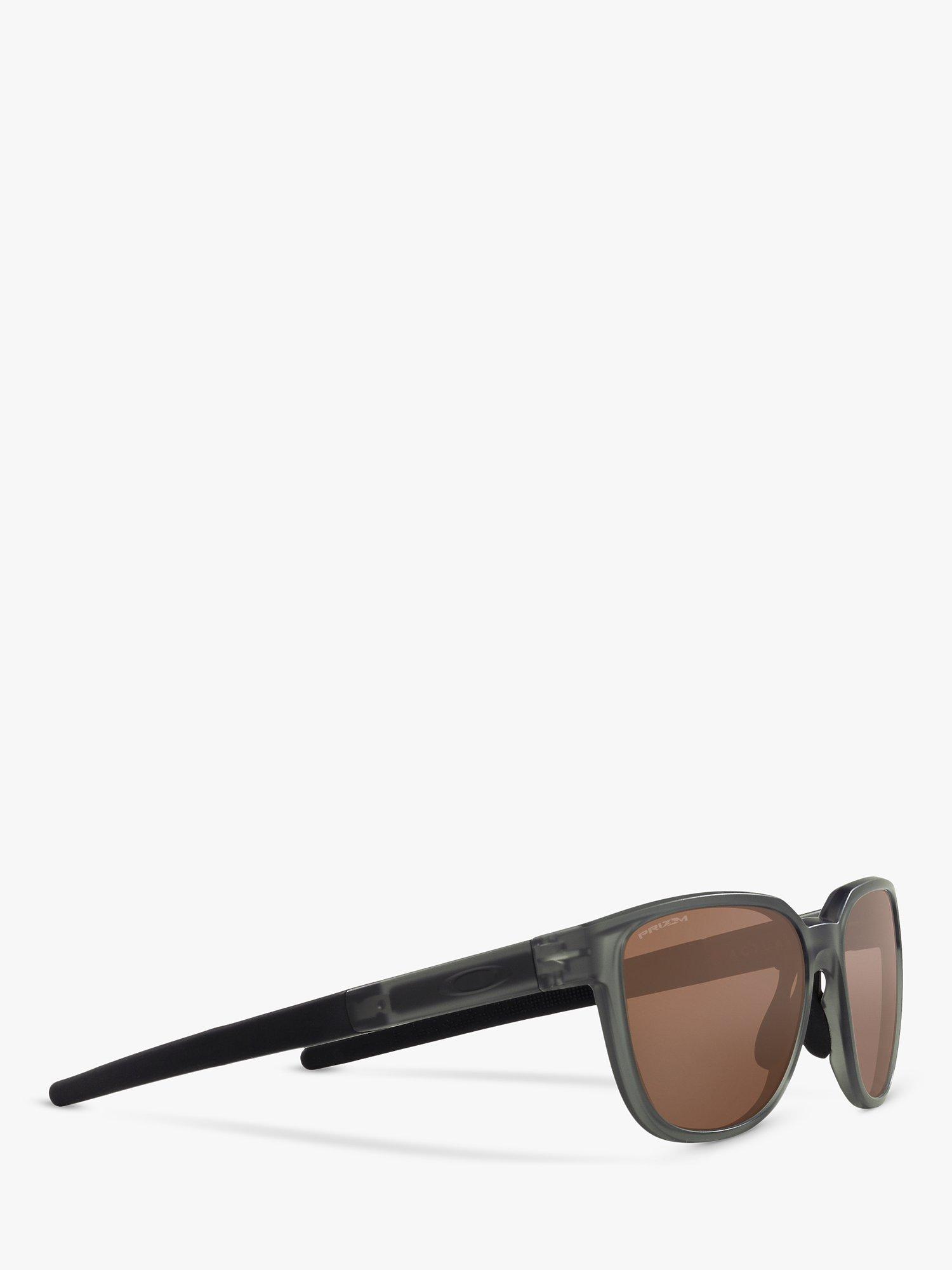 Product image 11 of 11, which shows Oakley OO925 Men's Rectangular Sunglasses, Grey Smoke/Brown