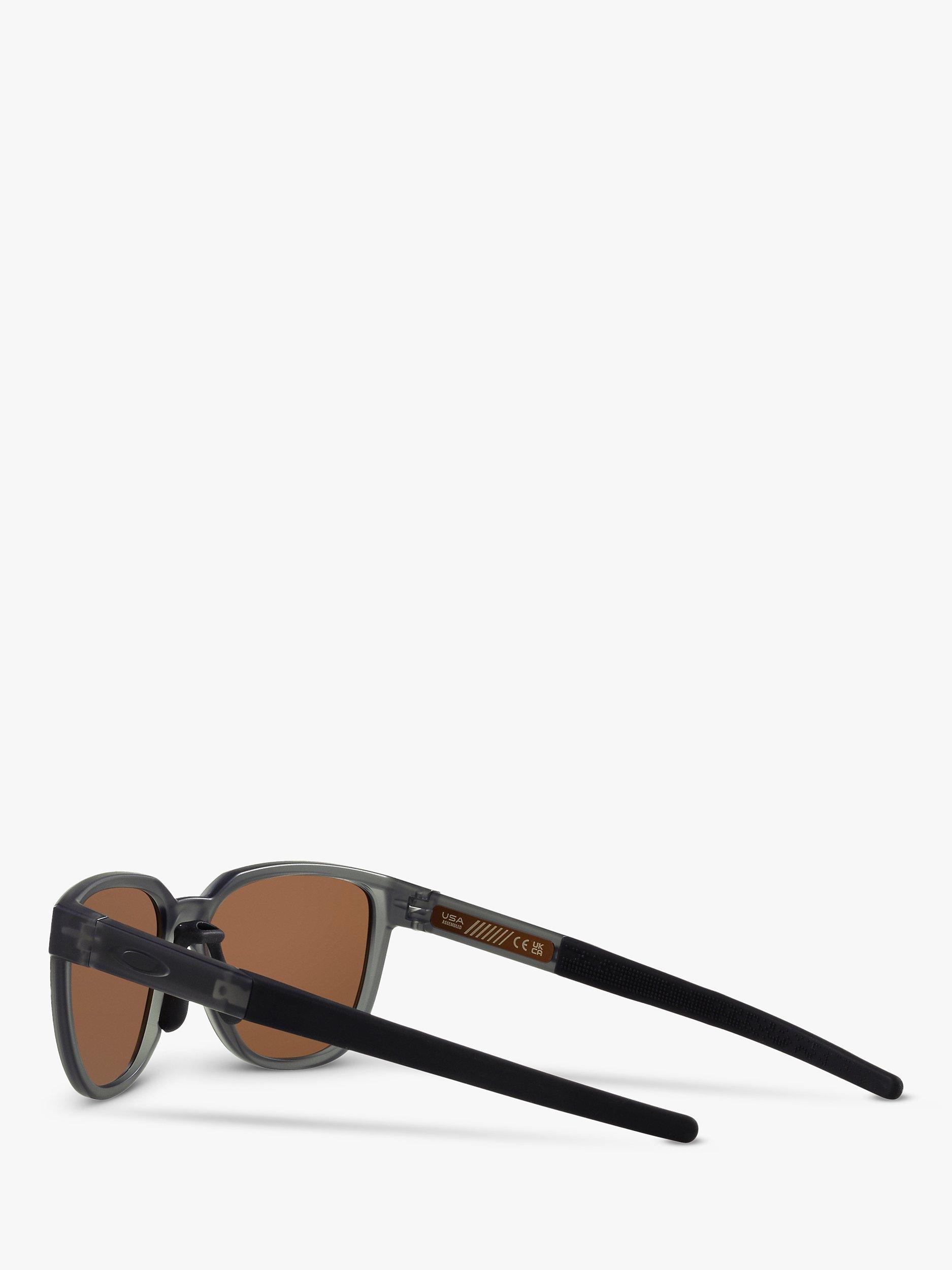 Product image 5 of 11, which shows Oakley OO925 Men's Rectangular Sunglasses, Grey Smoke/Brown