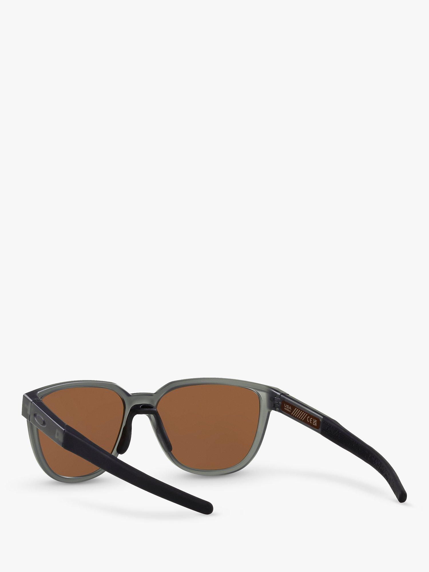 Product image 6 of 11, which shows Oakley OO925 Men's Rectangular Sunglasses, Grey Smoke/Brown