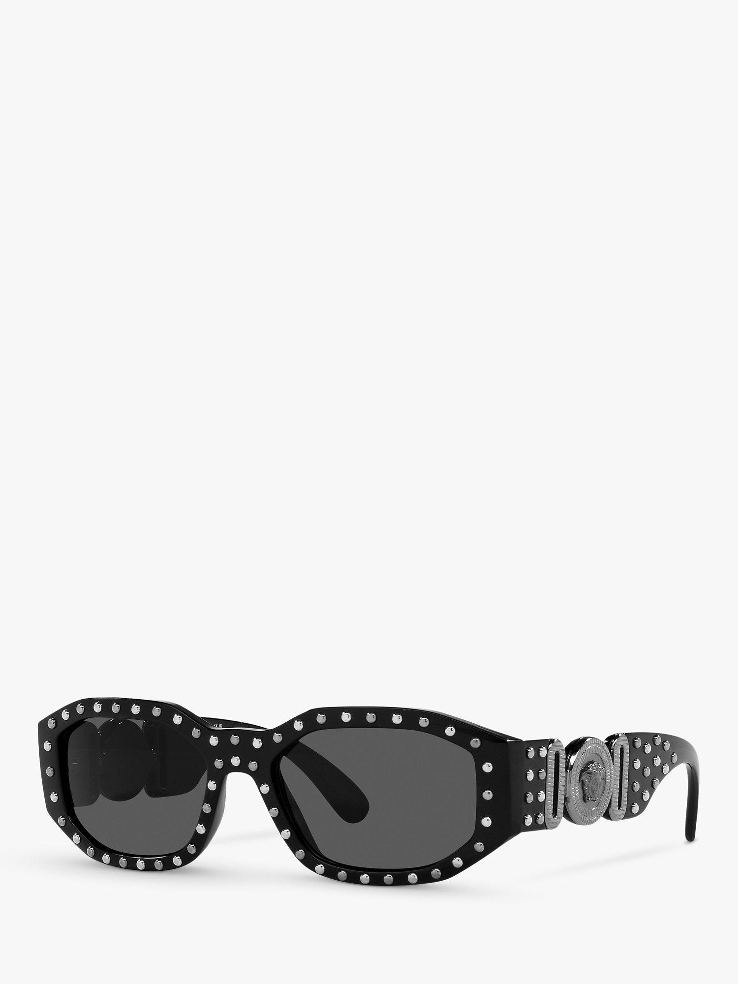 Product image 1 of 11, which shows Versace VE4361 Women's Irregular Sunglasses, Black
