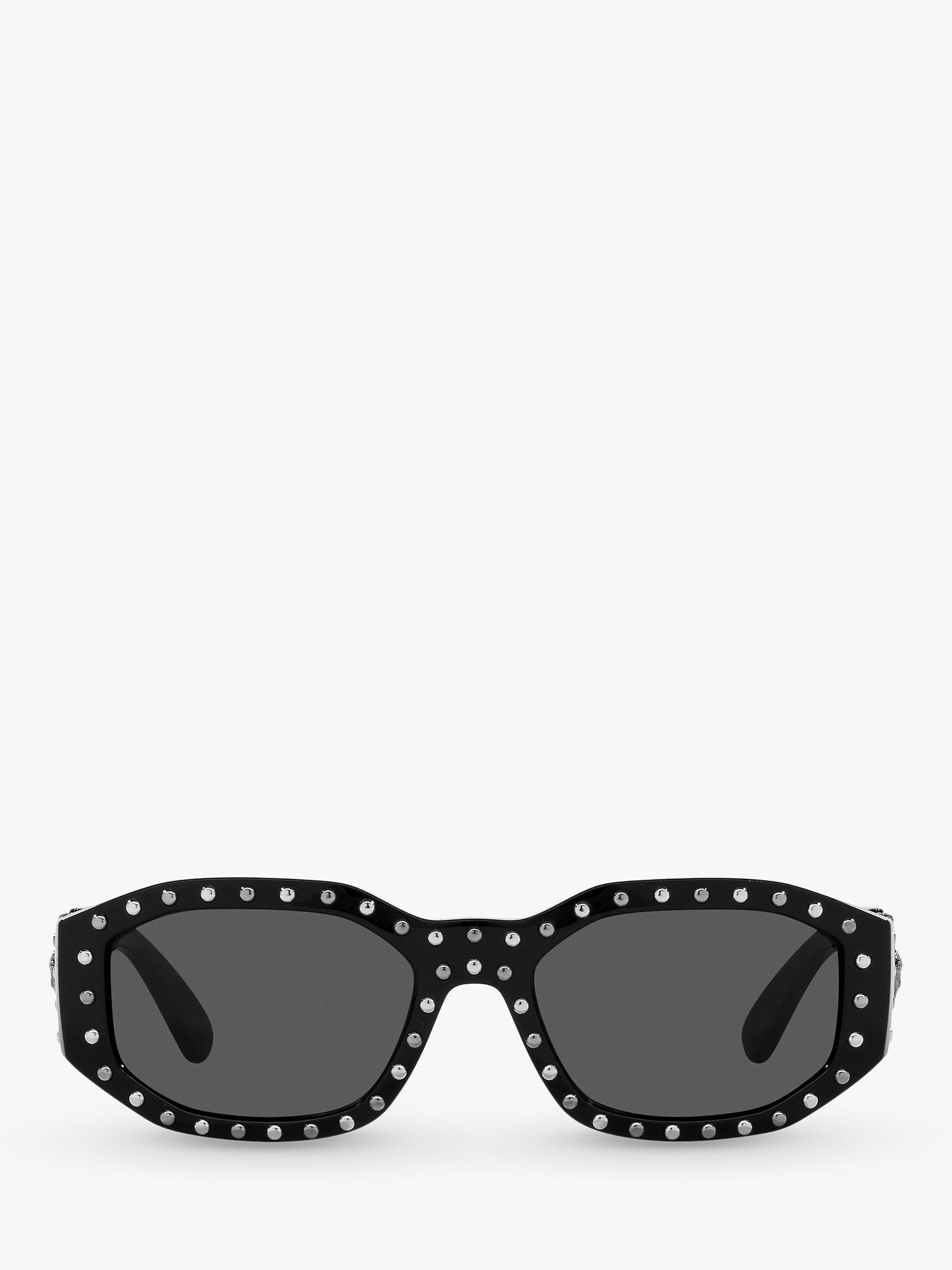 Product image 3 of 11, which shows Versace VE4361 Women's Irregular Sunglasses, Black