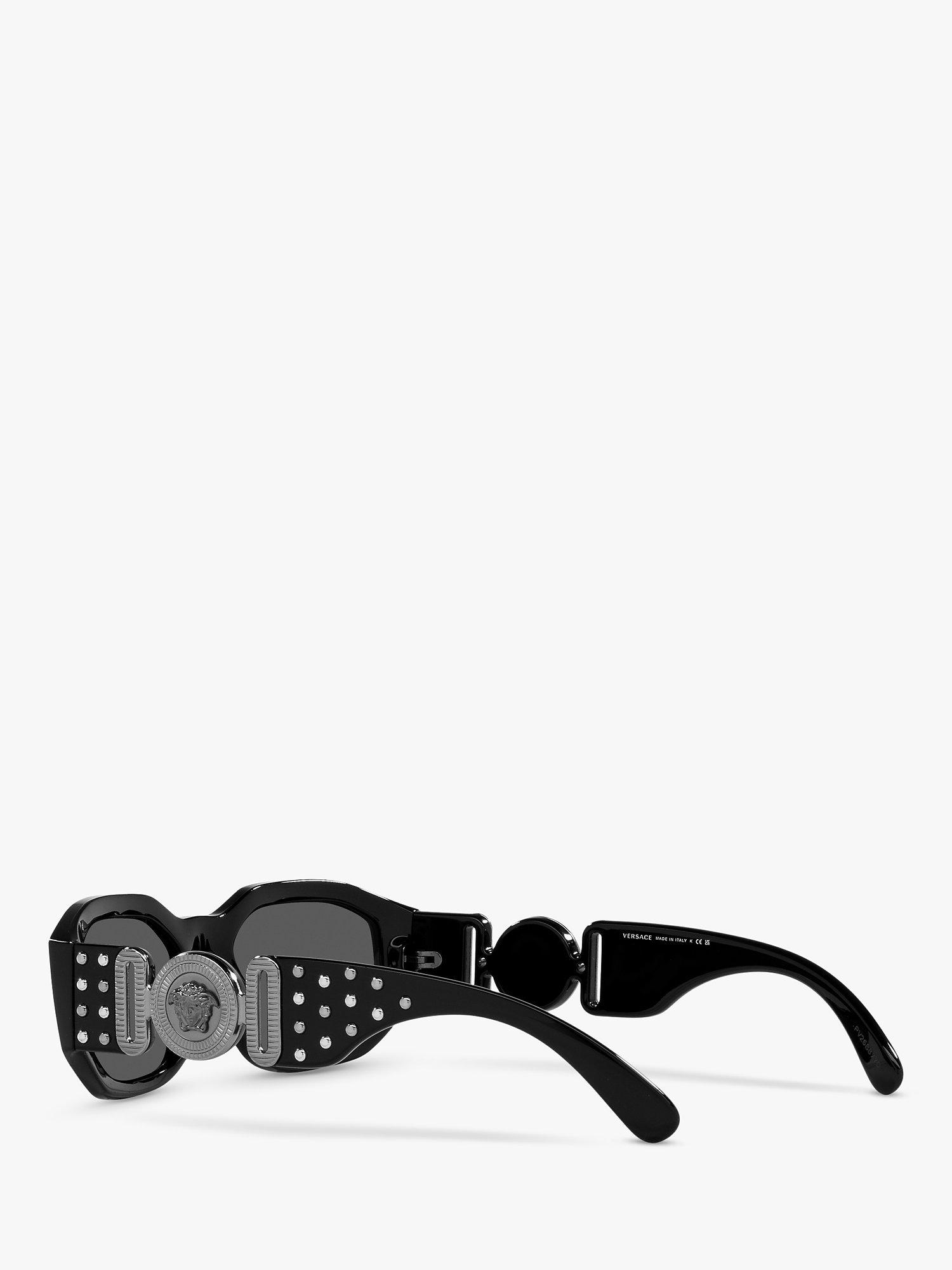 Product image 5 of 11, which shows Versace VE4361 Women's Irregular Sunglasses, Black