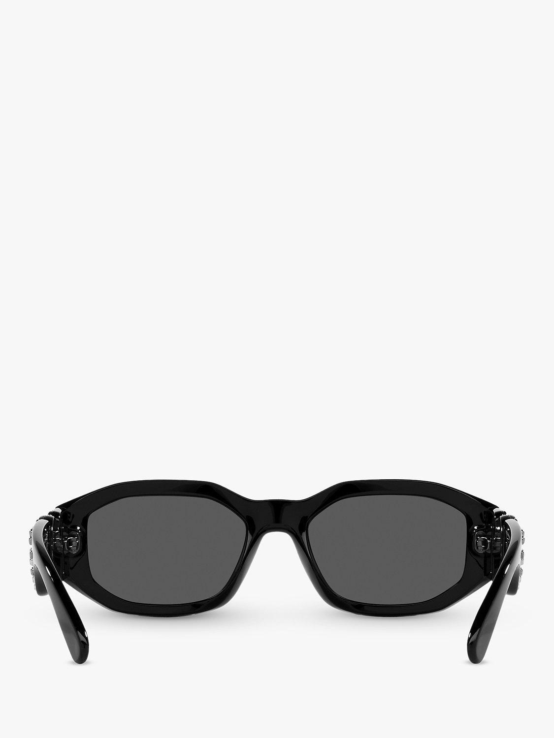 Product image 7 of 11, which shows Versace VE4361 Women's Irregular Sunglasses, Black