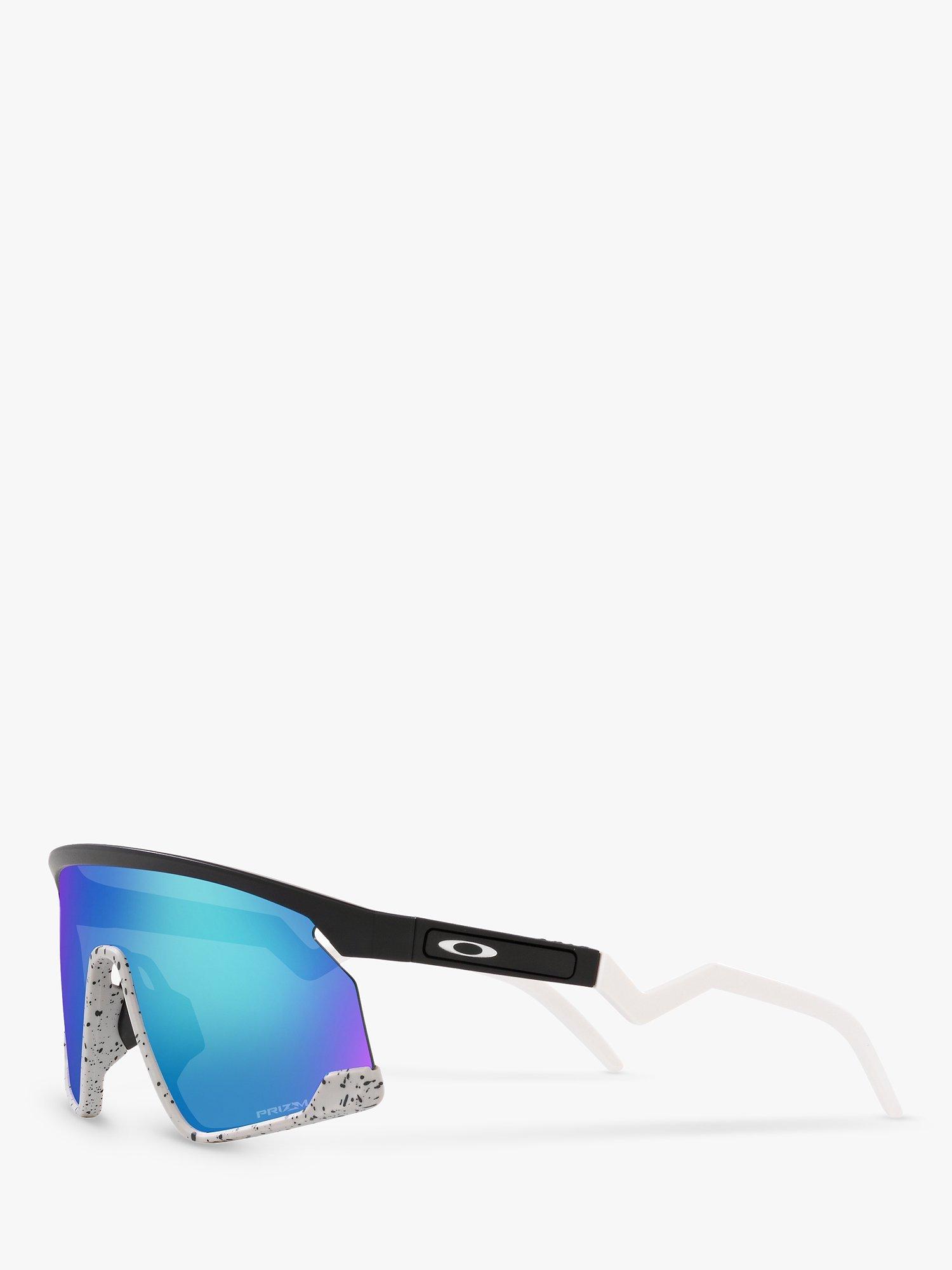 Product image 2 of 11, which shows Oakley OO9280 Unisex BXTR Prizm Sunglasses, Matte Black/Sapphire