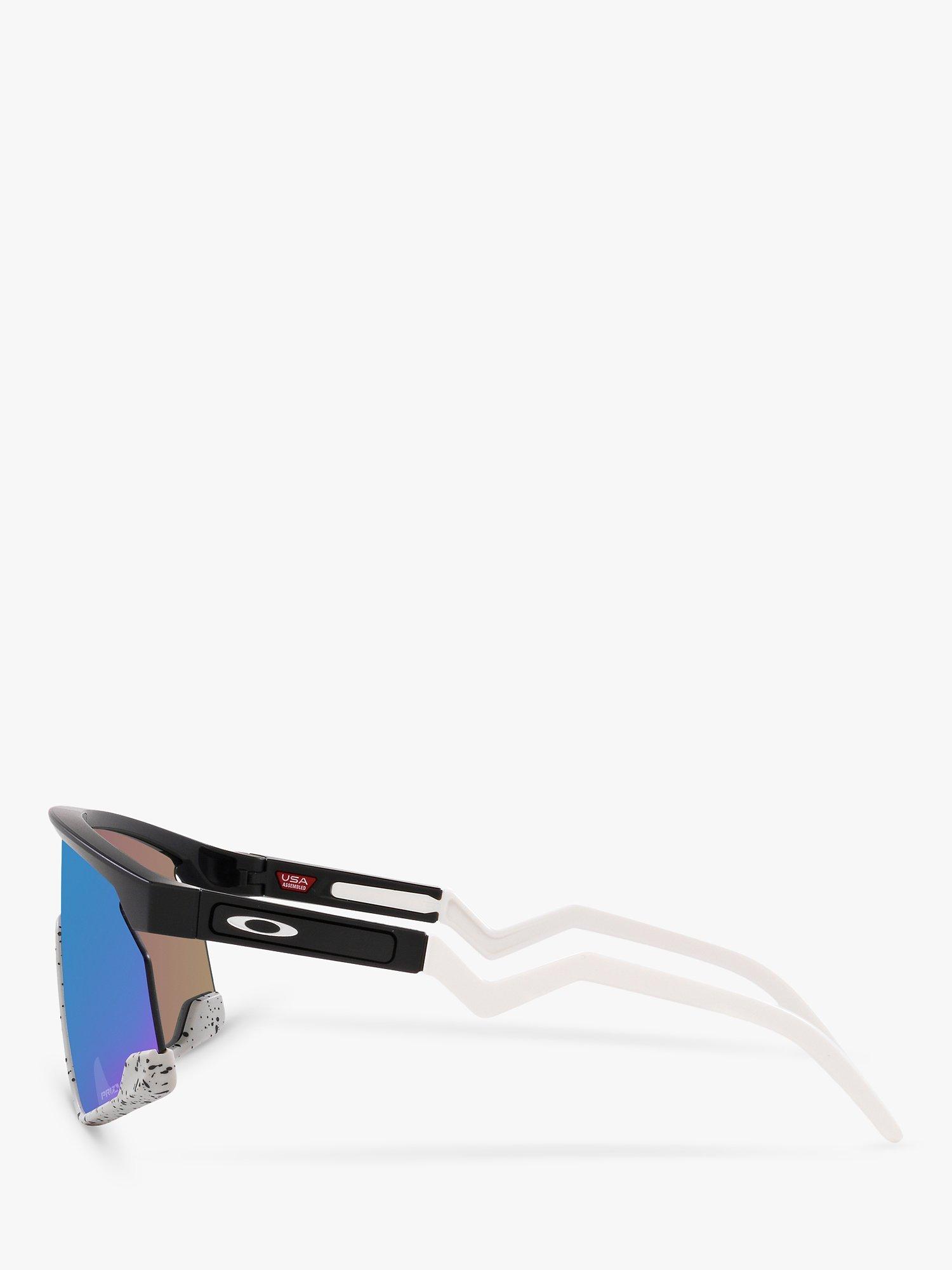 Product image 4 of 11, which shows Oakley OO9280 Unisex BXTR Prizm Sunglasses, Matte Black/Sapphire