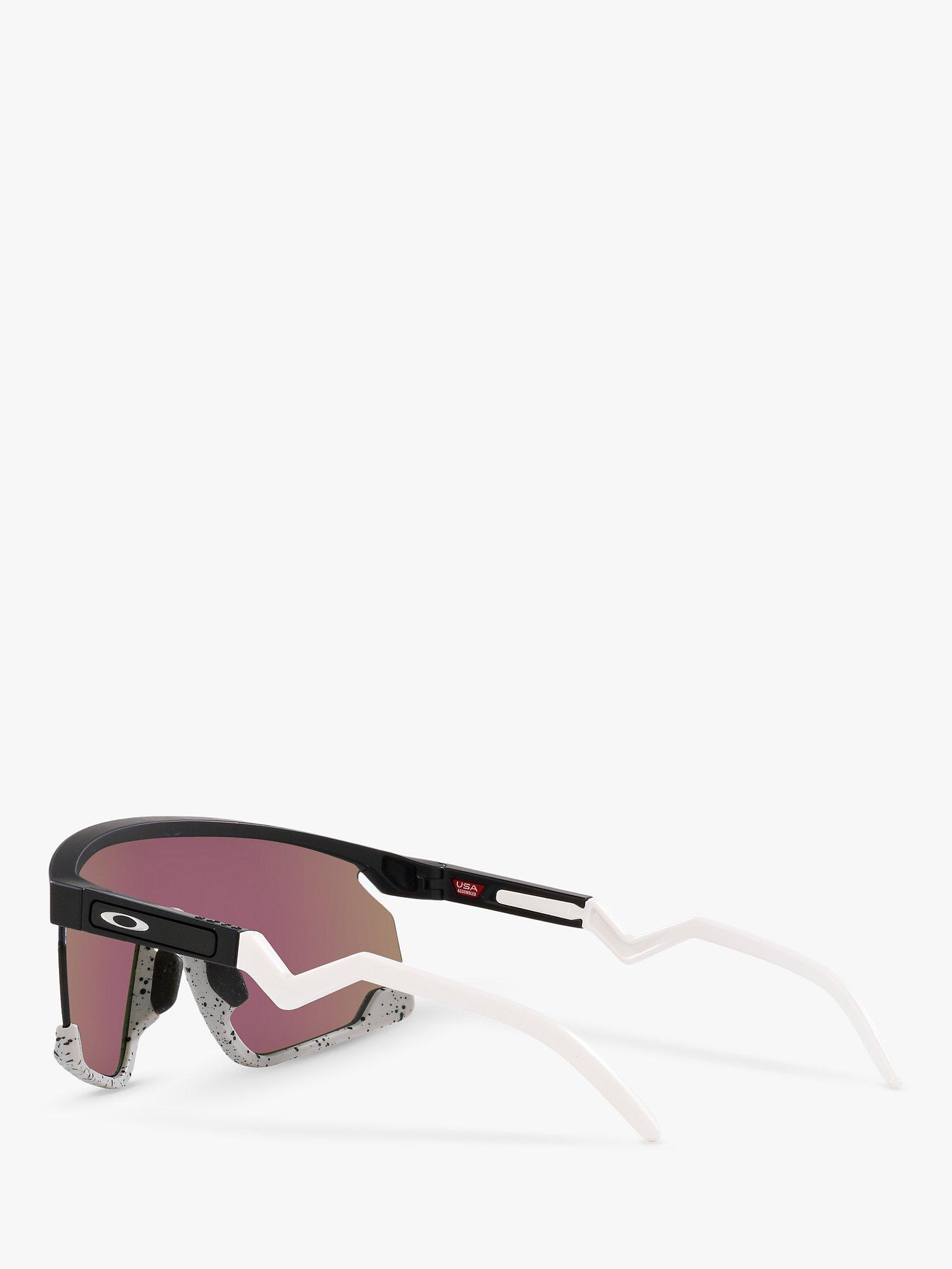 Product image 5 of 11, which shows Oakley OO9280 Unisex BXTR Prizm Sunglasses, Matte Black/Sapphire