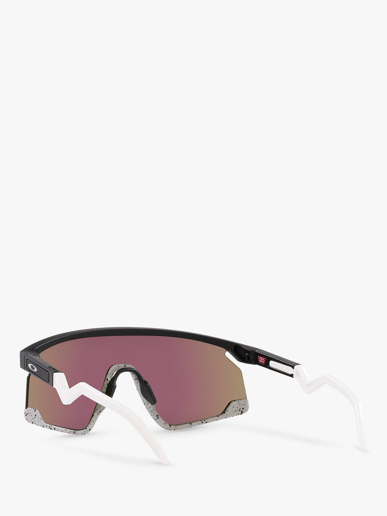 Product image 6 of 11, which shows Oakley OO9280 Unisex BXTR Prizm Sunglasses, Matte Black/Sapphire