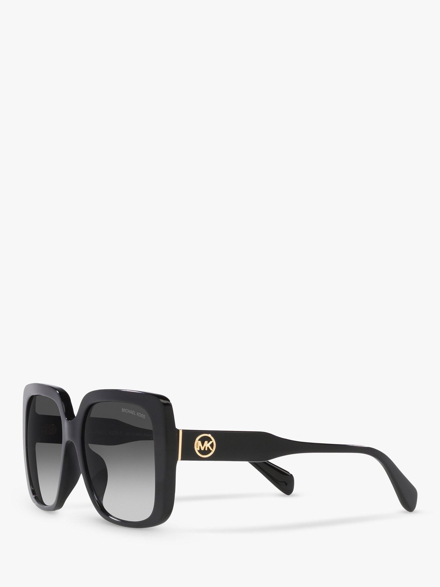 Product image 2 of 11, which shows Michael Kors MK2183U Women's Mallorca Square Sunglasses, Black