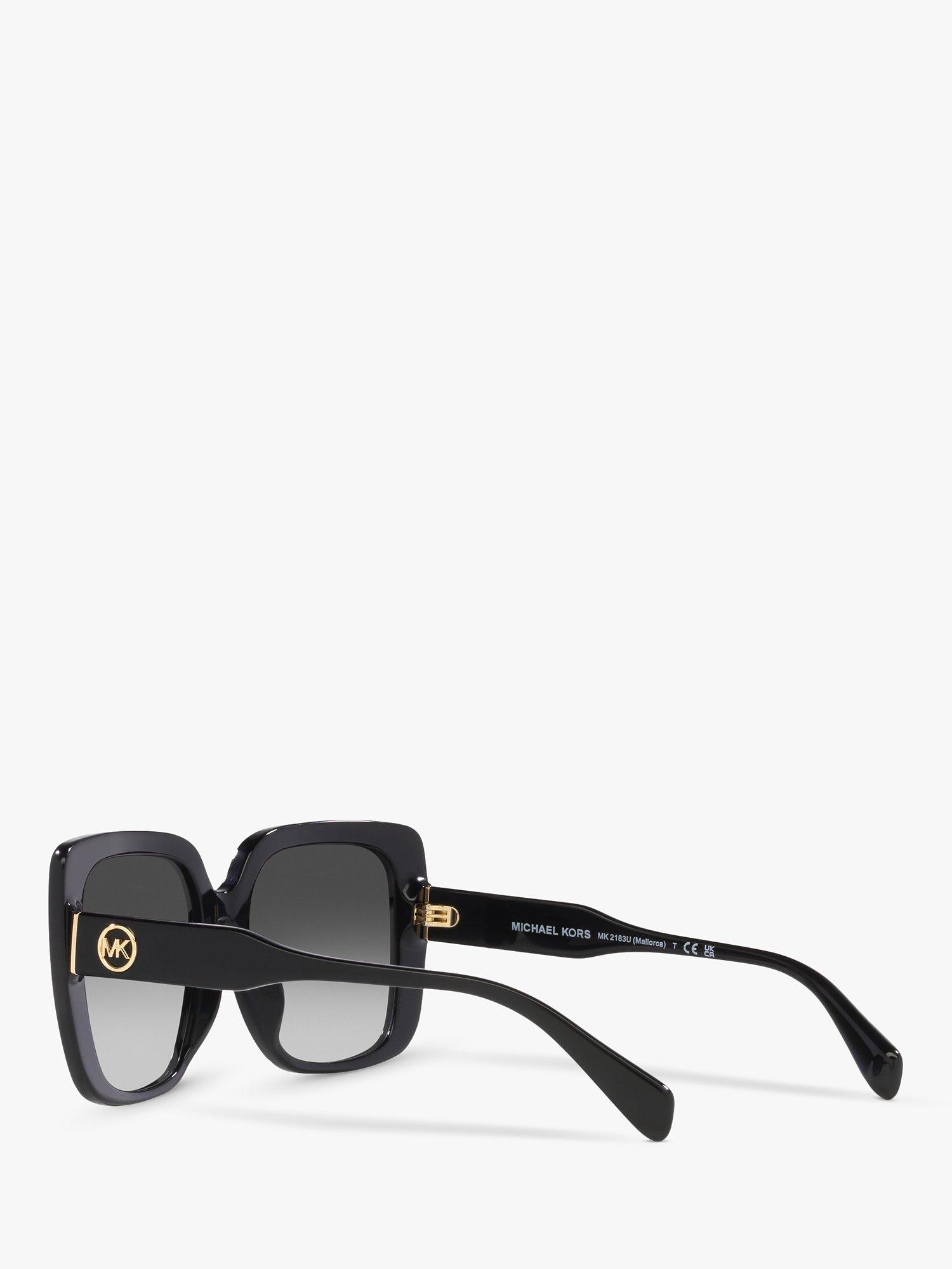 Product image 5 of 11, which shows Michael Kors MK2183U Women's Mallorca Square Sunglasses, Black