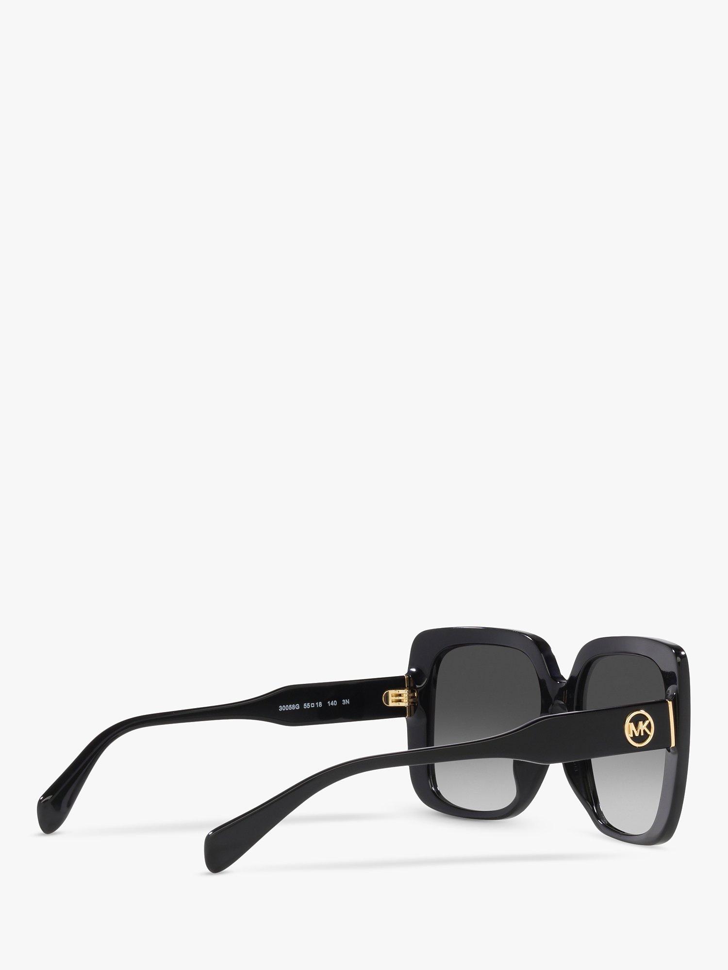 Product image 9 of 11, which shows Michael Kors MK2183U Women's Mallorca Square Sunglasses, Black