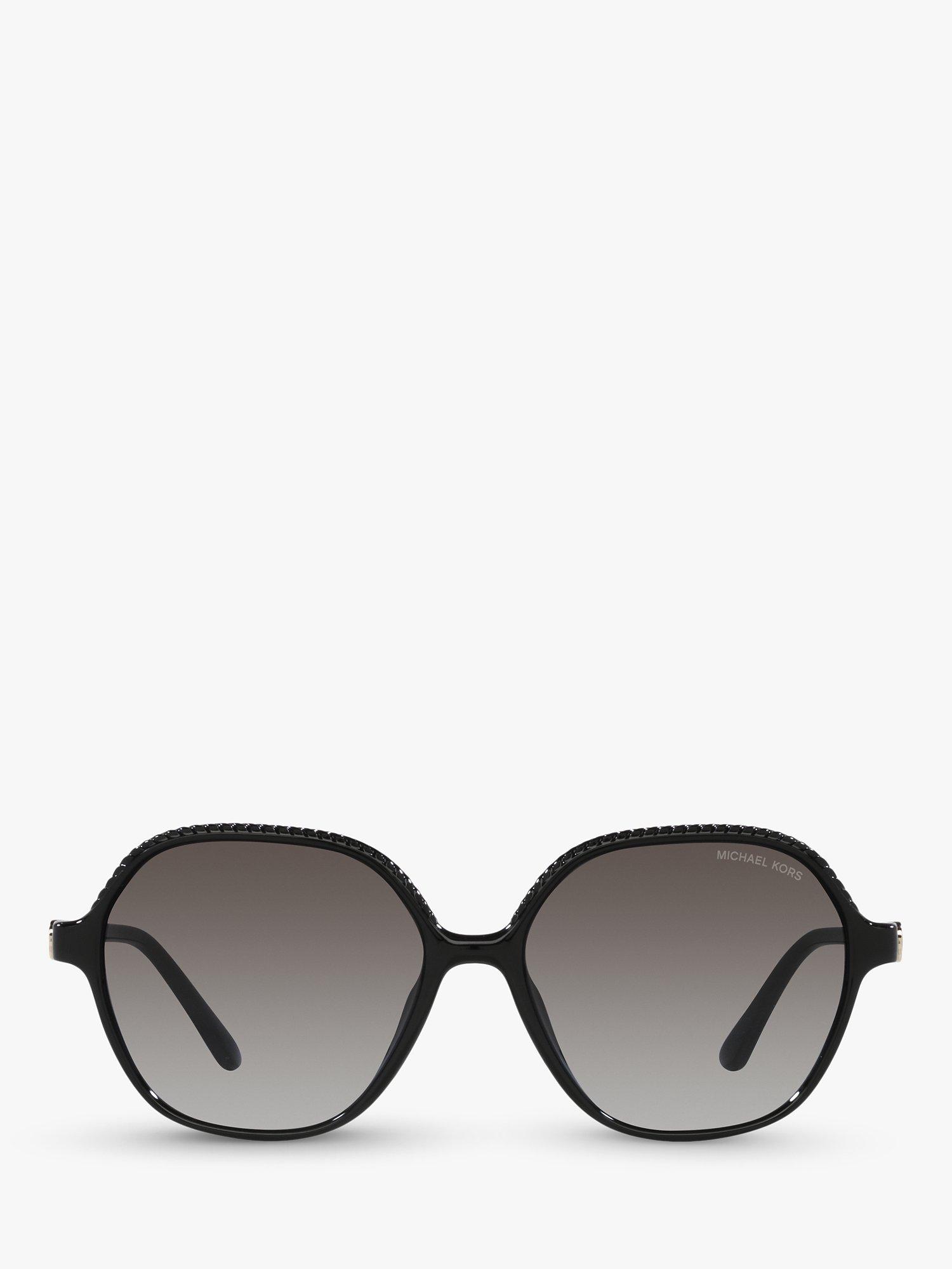 Product image 3 of 11, which shows Michael Kors MK2186U Women's Bali Round Sunglasses, Black