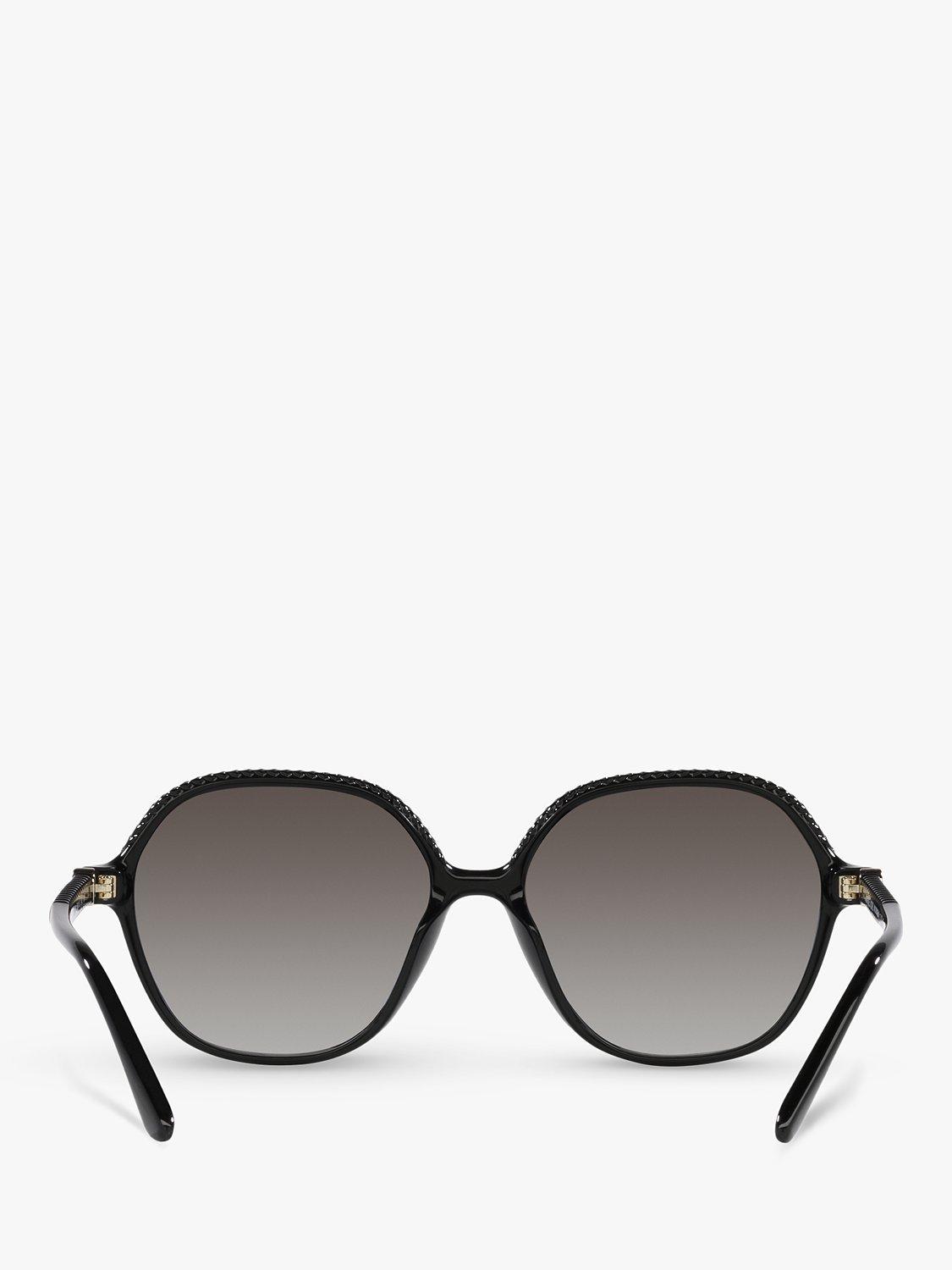 Product image 7 of 11, which shows Michael Kors MK2186U Women's Bali Round Sunglasses, Black