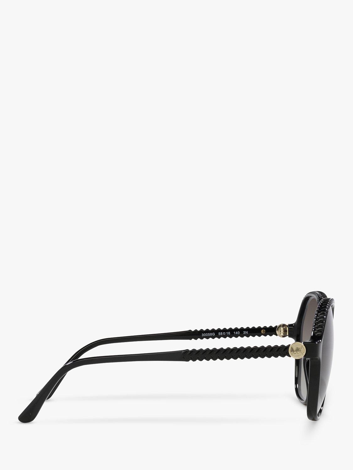 Product image 10 of 11, which shows Michael Kors MK2186U Women's Bali Round Sunglasses, Black